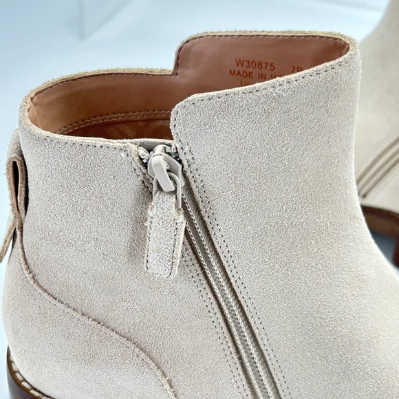 Cole Haan Grand OS Size 7 Suede Ankle Booties NEW Beige Waterproof Boots $298 - Picture 15 of 15
